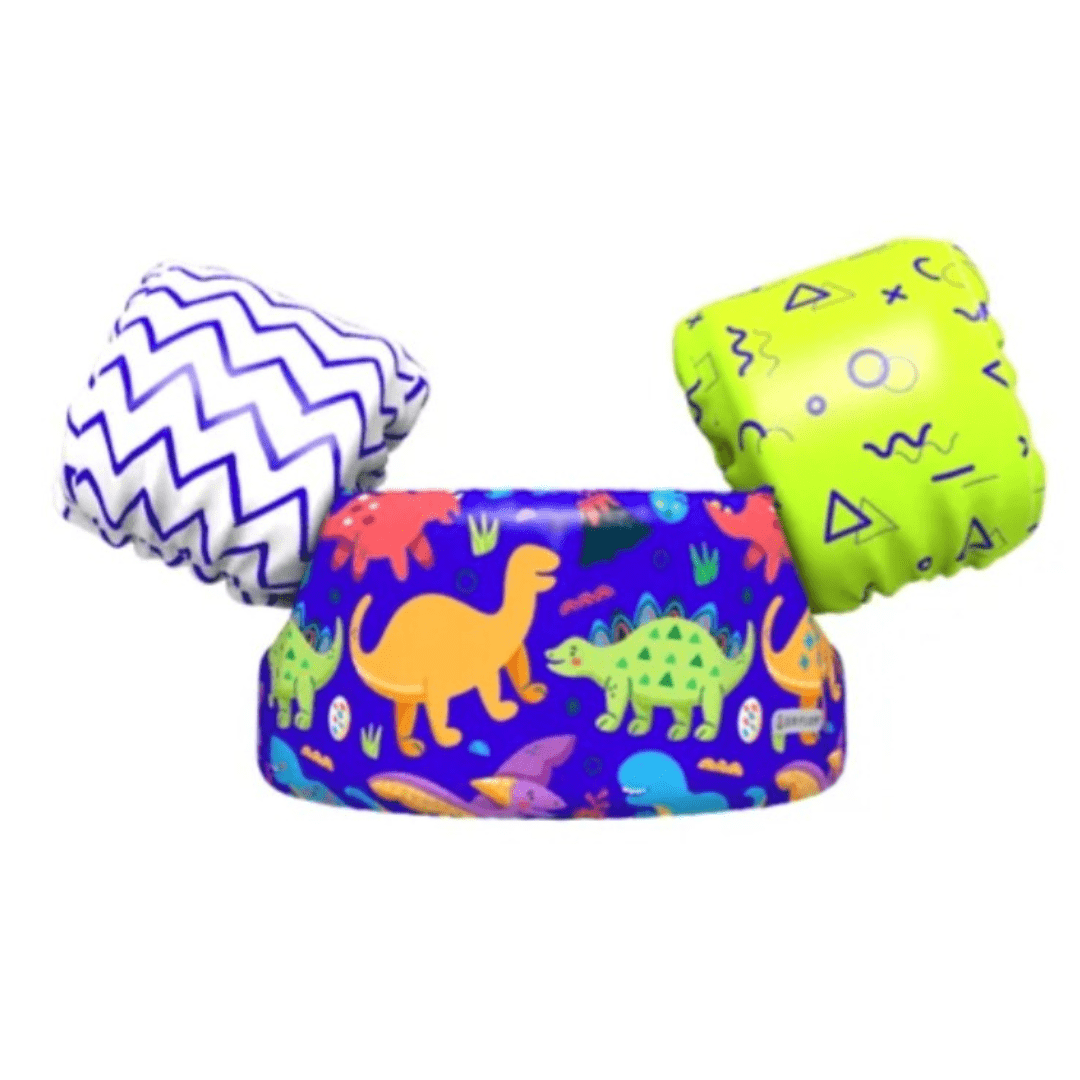 Boia de Braço Colete Infantil Dinosaurs Salva Vidas Sea Float