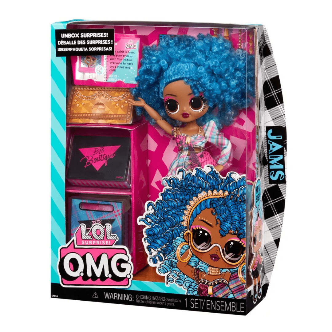 BONECA INFANTIL LOL SURPRISE! O.M.G. JAMS COM ACESSÓRIOS