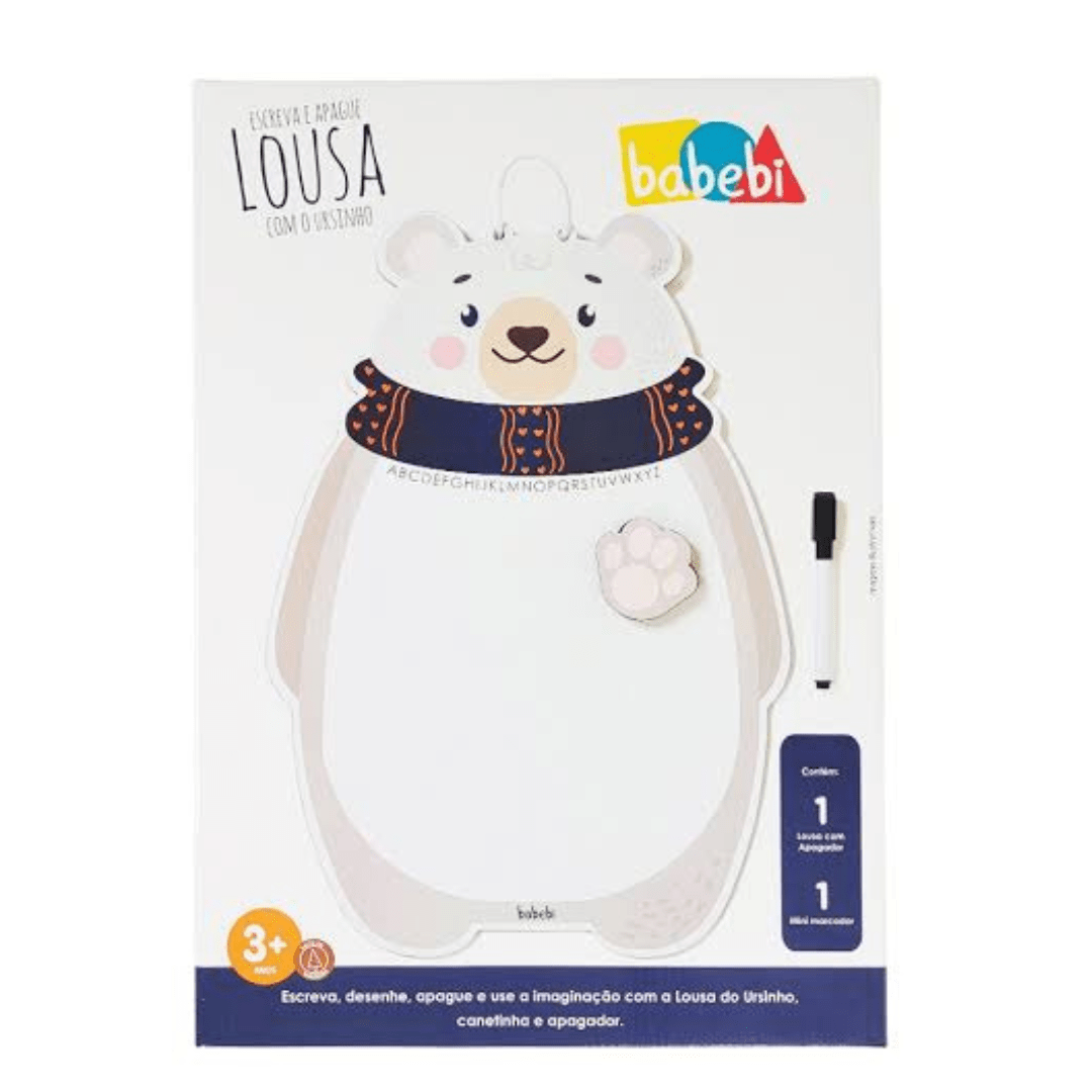 LOUSA INFANTIL ESCREVA E APAGUE COM O URSINHO BABEBI