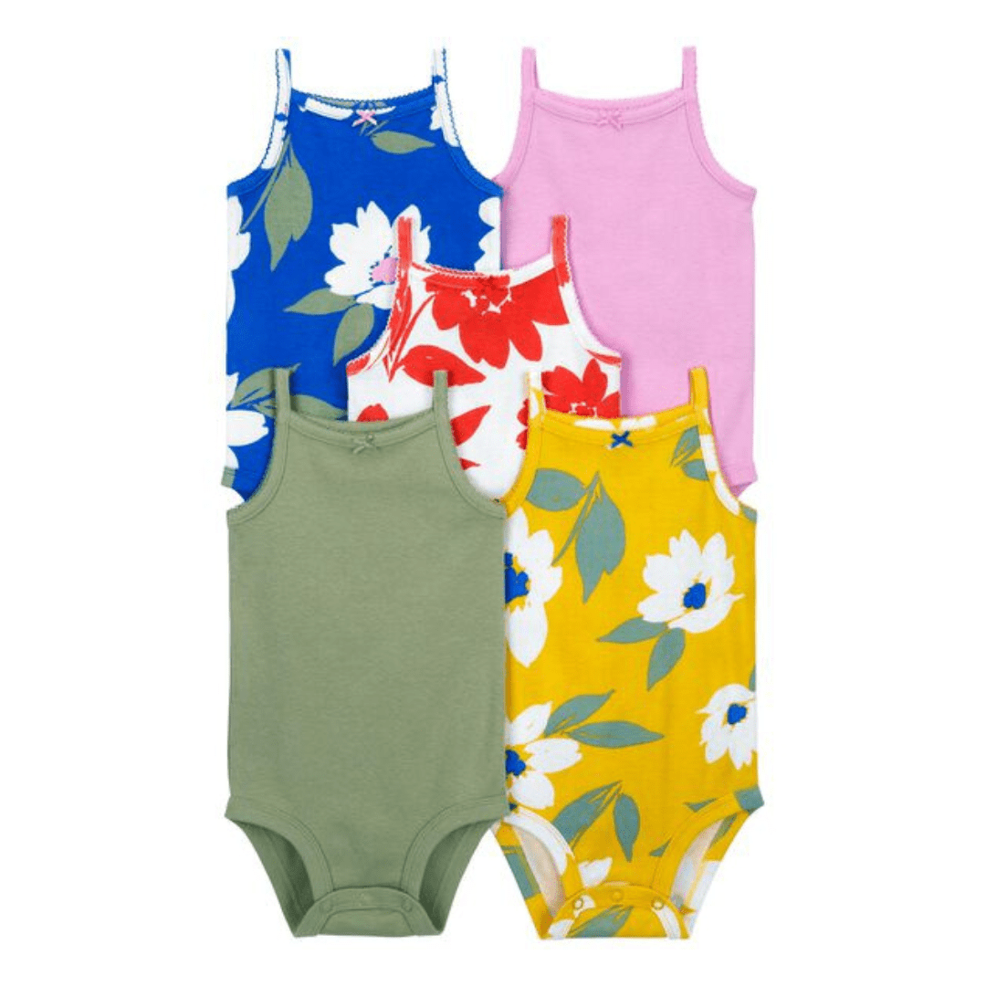 KIT BODY INFANTIL MENINA ALCINHA CARTERS