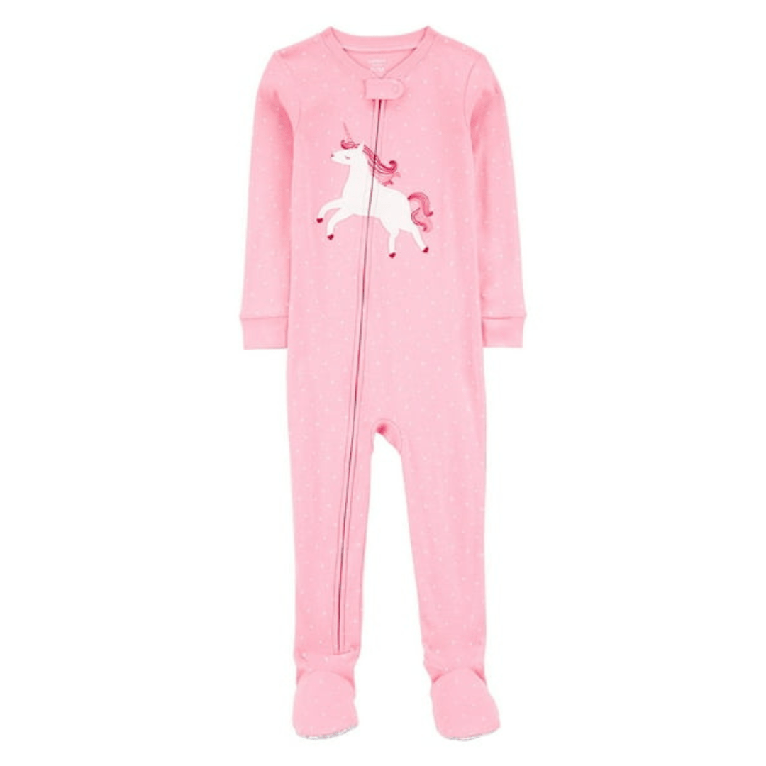 MACACÃO INFANTIL MENINO MANGA LONGA CARTERS ROSA UNICORNIO