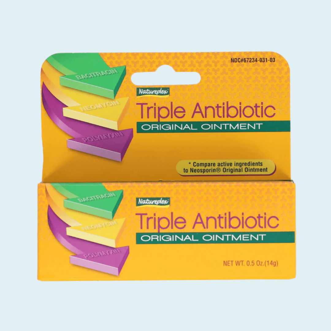 POMADA TRIPLA ANTIBIOTICA NATUREPLEX ARRANHÕES, QUEIMADURAS E PEQUENOS CORTES ORIGINAL IMPORTADA 14G