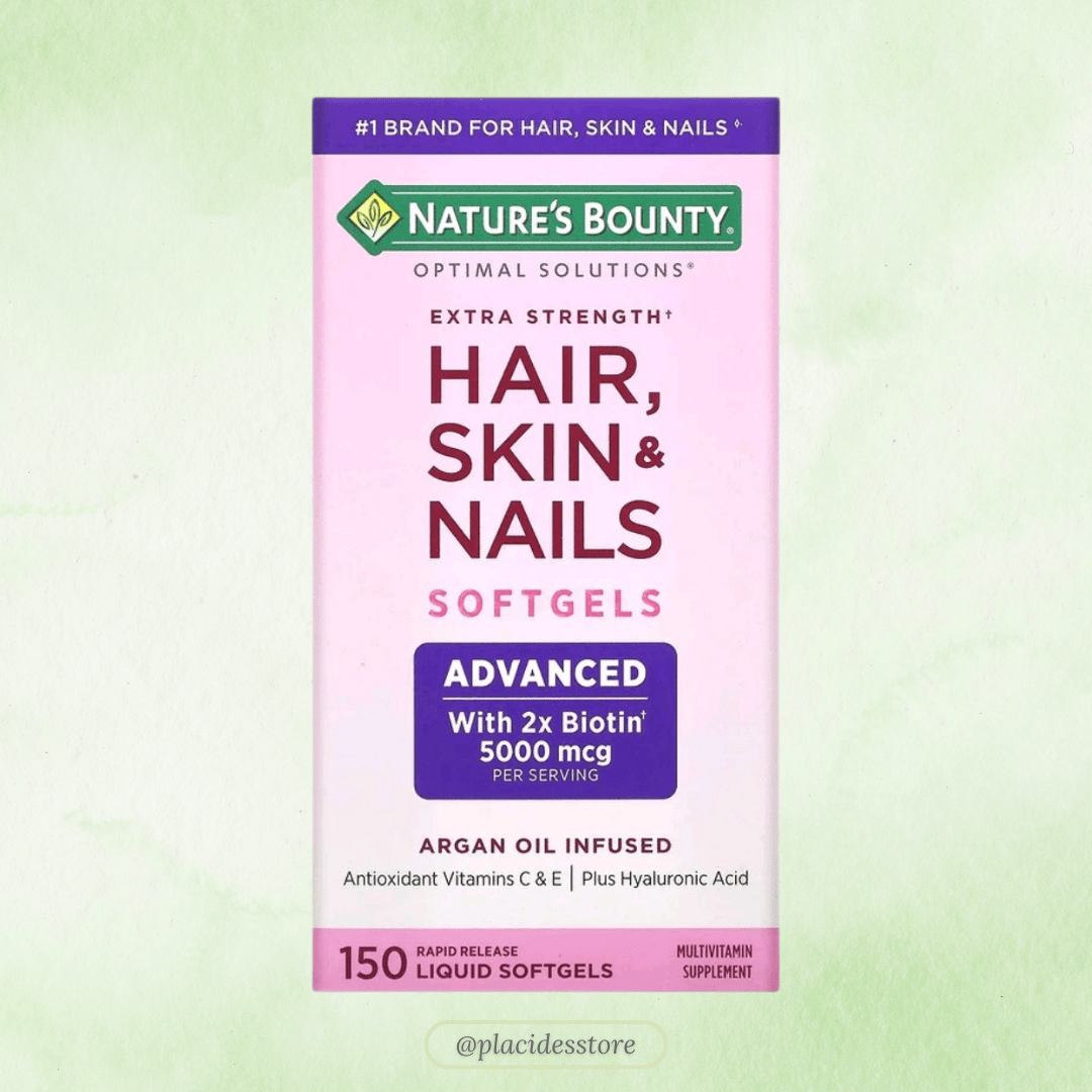 SUPLEMENTO HAIR, SKIN & NAILS 5000MCG NATURE’S BOUNTY COM 150 CAPSULAS