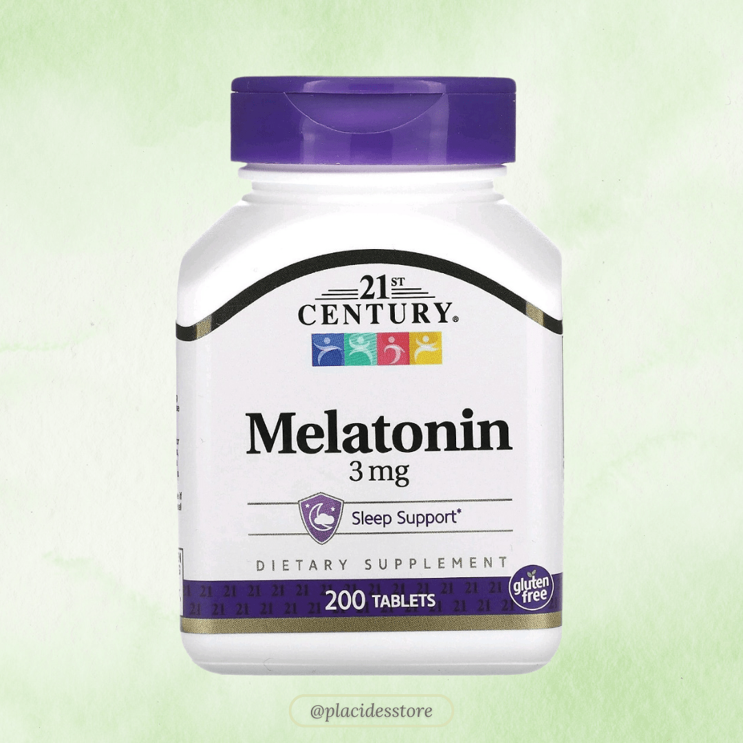 SUPLEMENTO MELATONINA 3MG 21ST CENTURY COM 200 COMPRIMIDOS 
