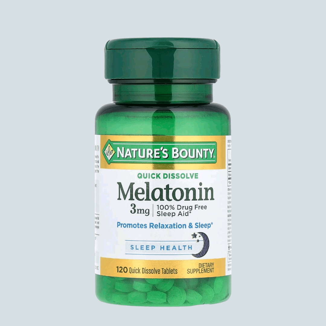 SUPLEMENTO MELATONINA 3MG NATURE'S BOUNTY COM 120 COMPRIMIDOS 