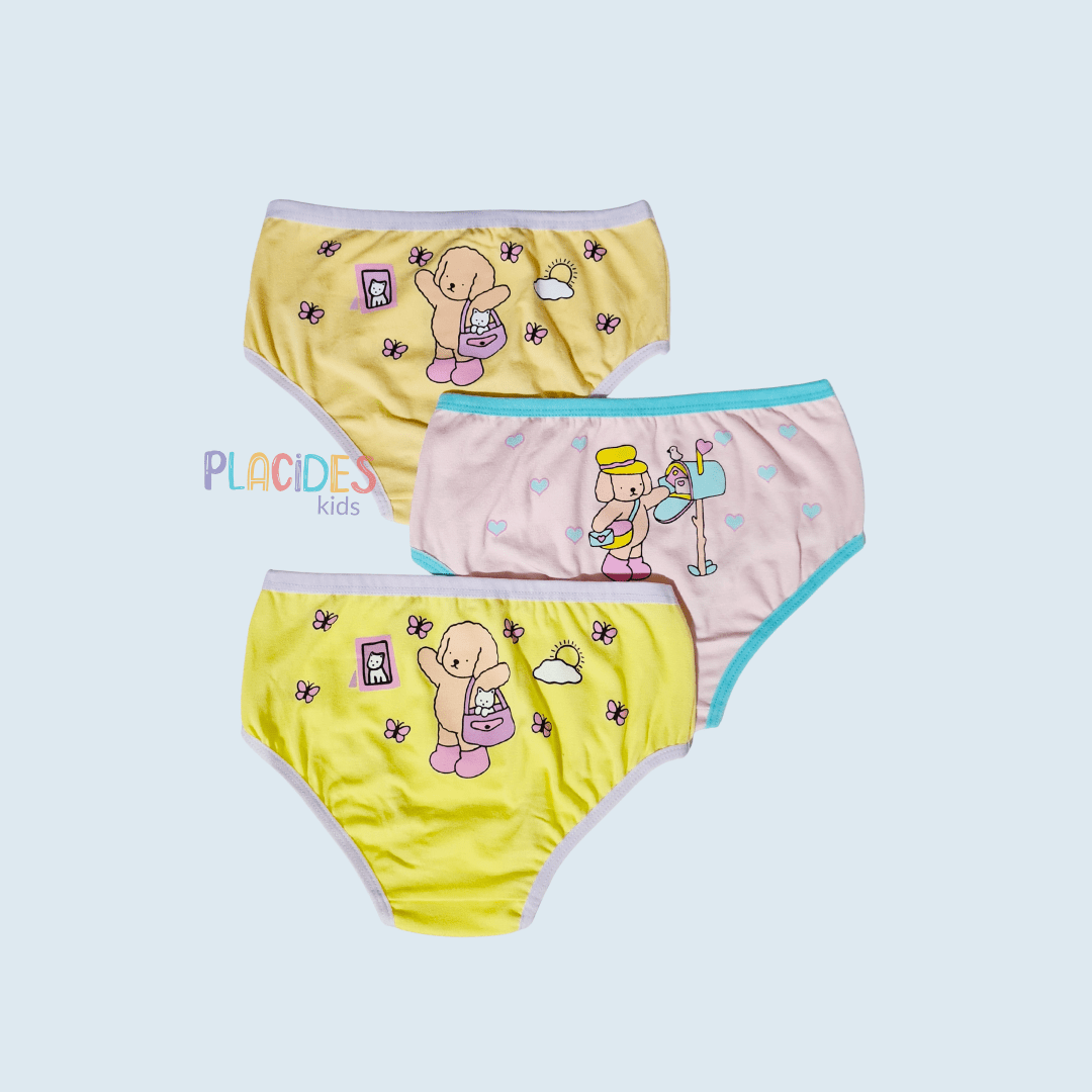 KIT COM 3 CALCINHAS INFANTIS BOBBIE GOODS 1
