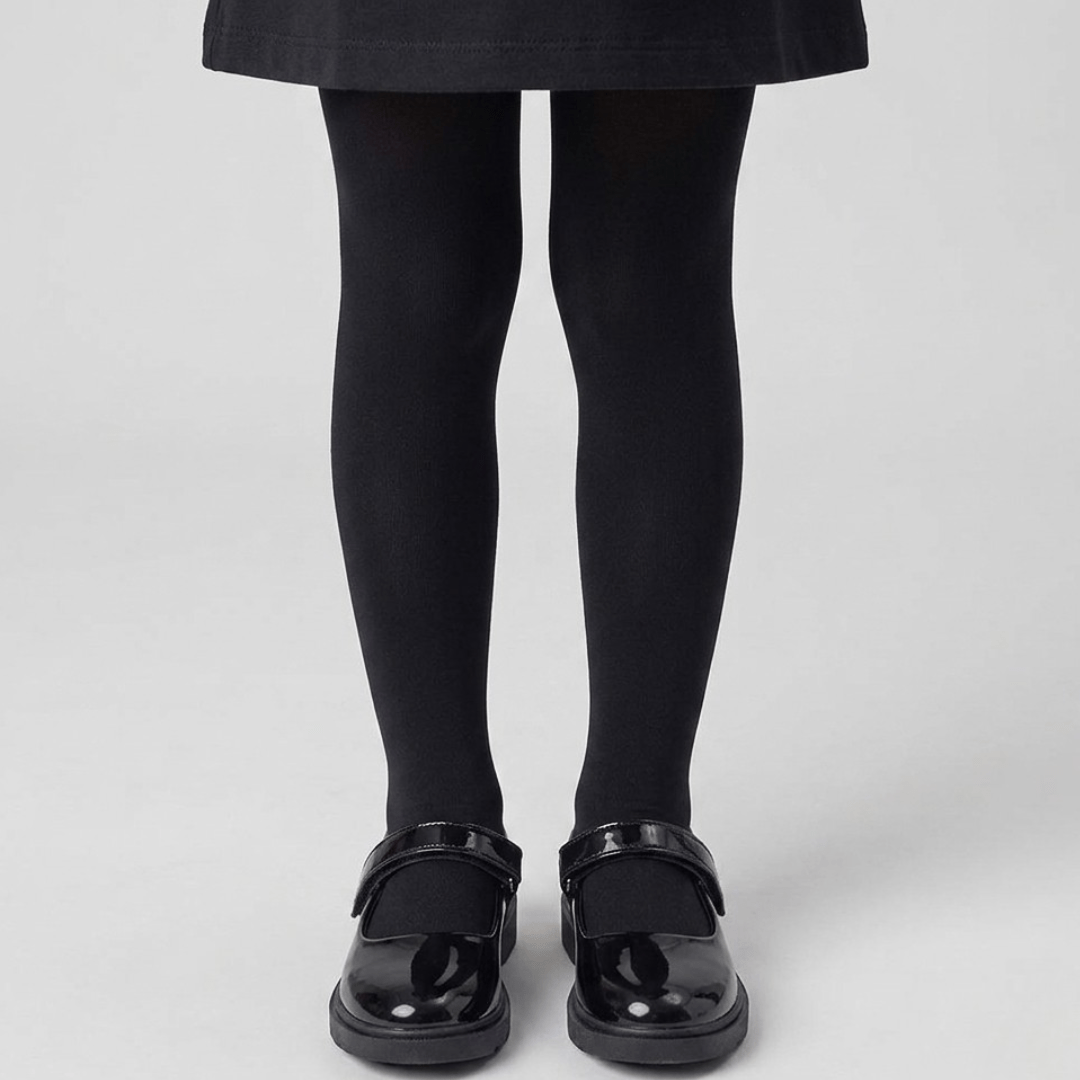 MEIA CALÇA INFANTIL PRETA FIO 70