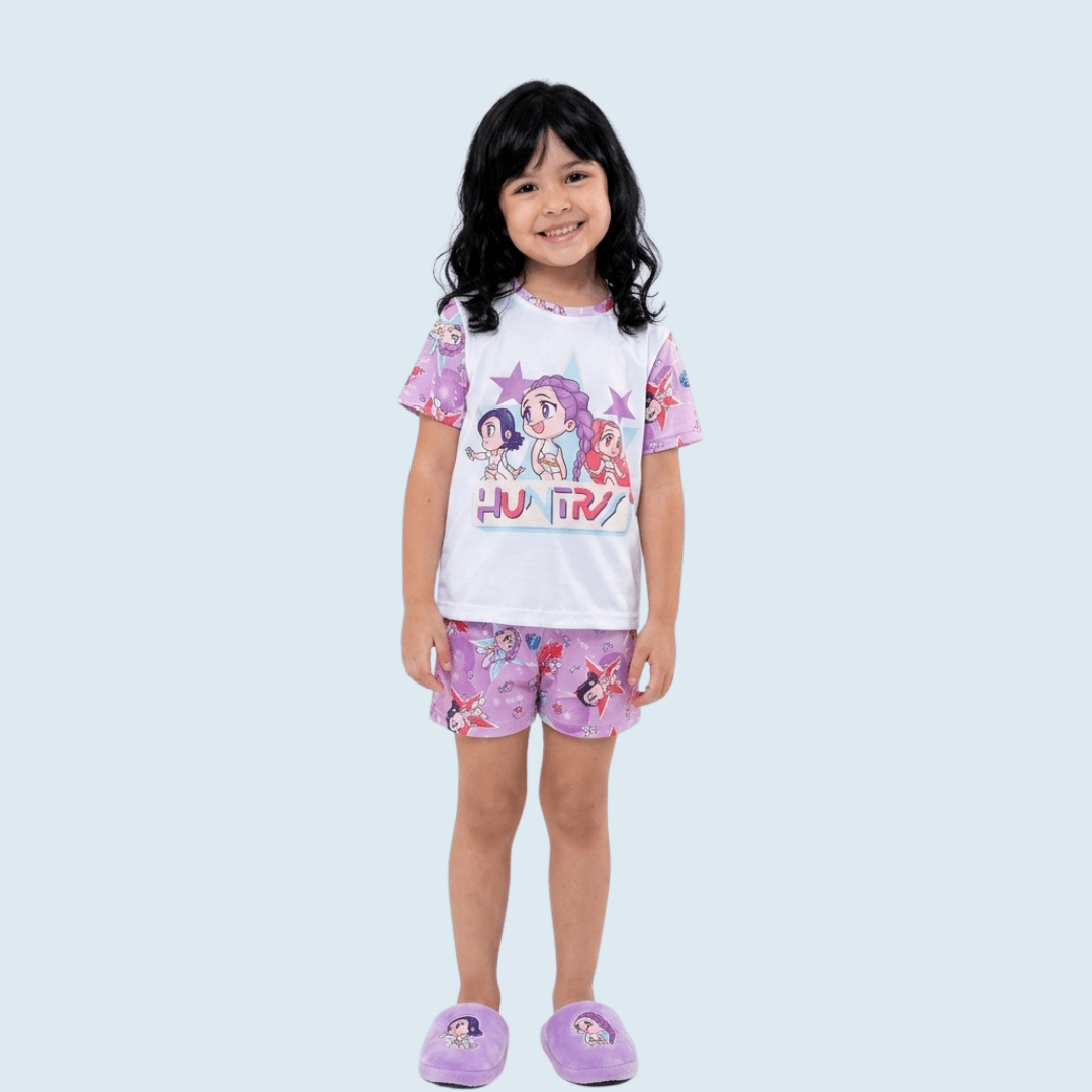 PIJAMA INFANTIL COLORIDO K POP HUNTRIX