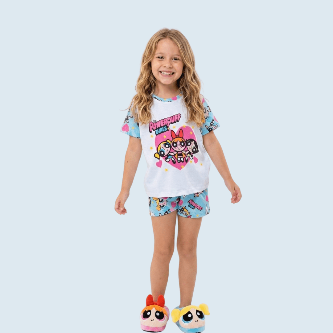 PIJAMA INFANTIL COLORIDO MENINAS SUPER PODEROSAS