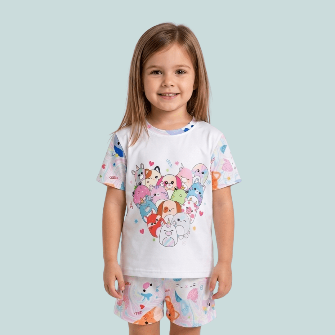 PIJAMA INFANTIL COLORIDO SQUISH
