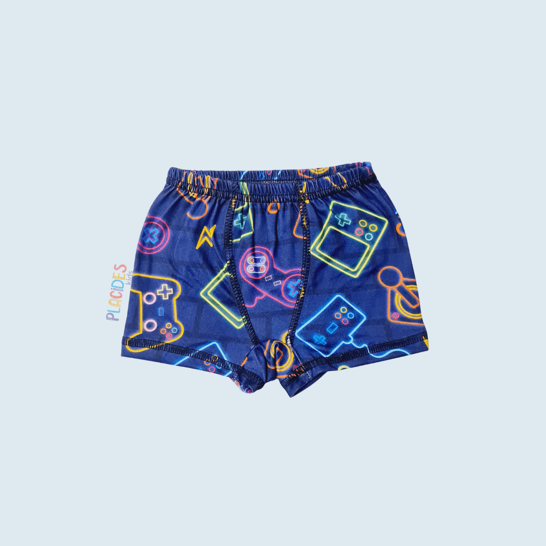 CUECA INFANTIL COLORIDA GAMER