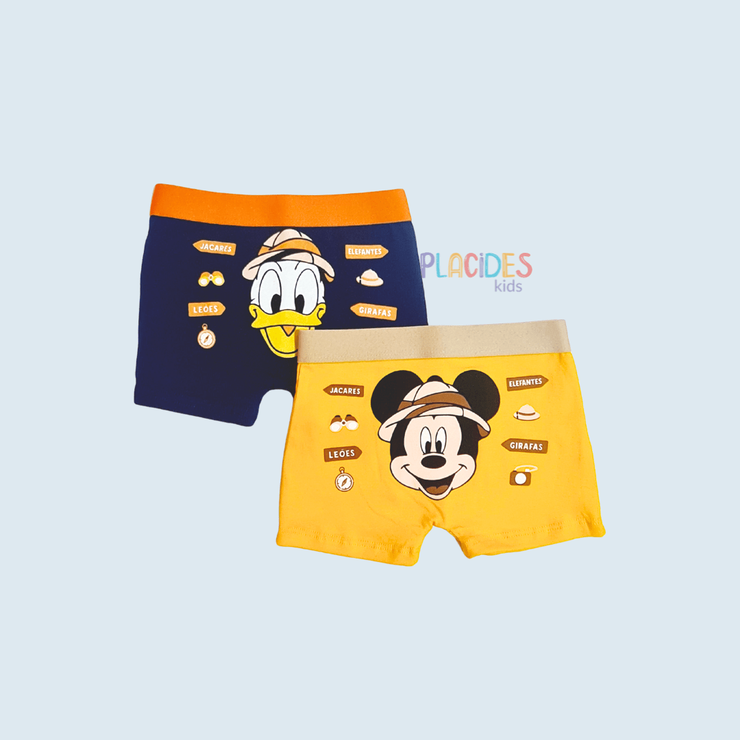 KIT COM 2 CUECAS INFANTIS MICKEY