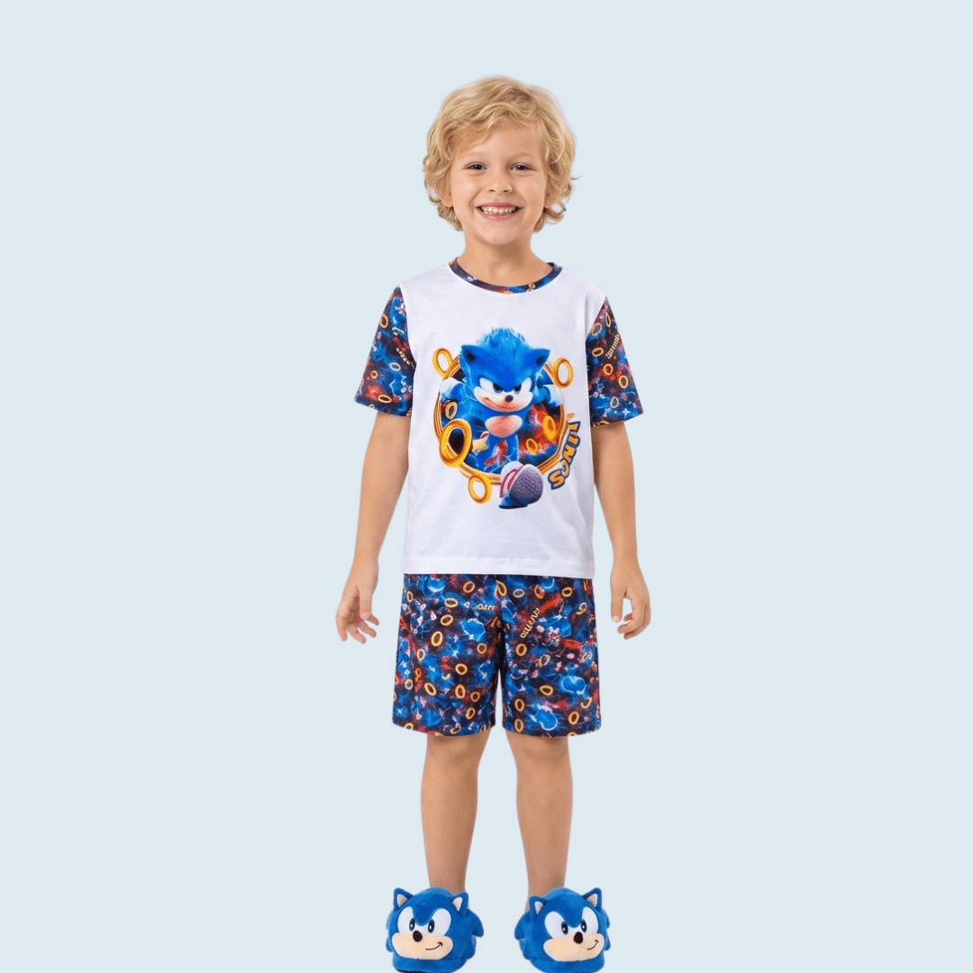 PIJAMA INFANTIL COLORIDO SONIC