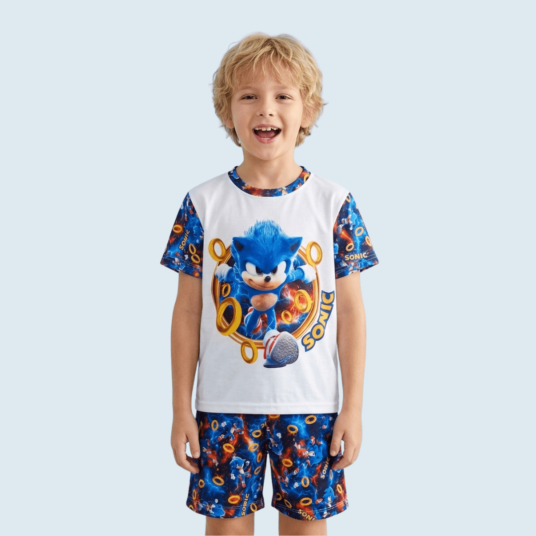 PIJAMA INFANTIL COLORIDO SONIC