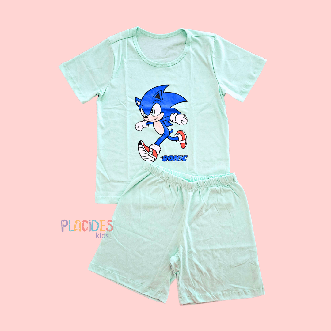 PIJAMA INFANTIL SONIC VERDE CLARO
