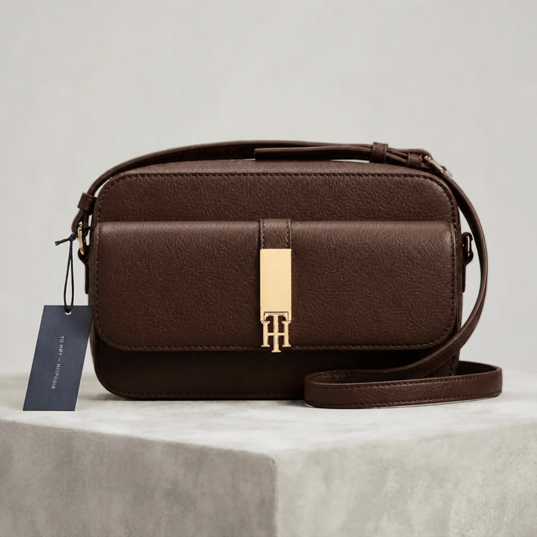 BOLSA CROSSBODY TRANSVERSAL MARROM CAFÉ LISA XW08457 TOMMY HILFIGER