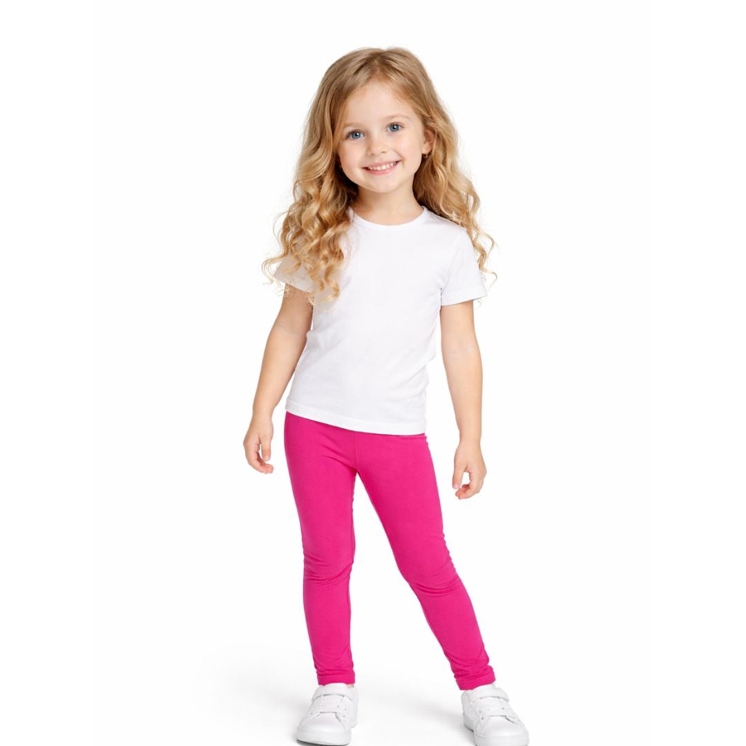 CALÇA LEGGING INFANTIL BRANDILI ROSA ESCURO