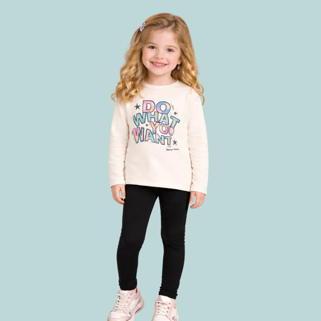 CONJUNTO INFANTIL BRANDILI PELUCIADO JUST BE HAPPY
