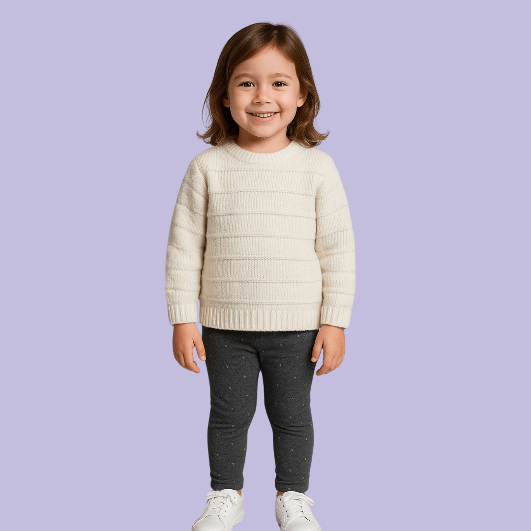CONJUNTO INFANTIL DKNY INVERNO COM CALÇA DE BOLINHAS