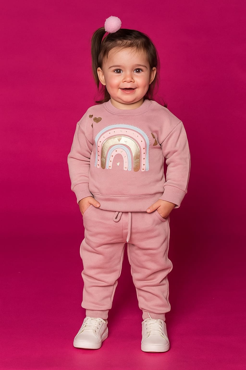 CONJUNTO INFANTIL KUKIE INVERNO COM CALÇA EM MOLETOM
