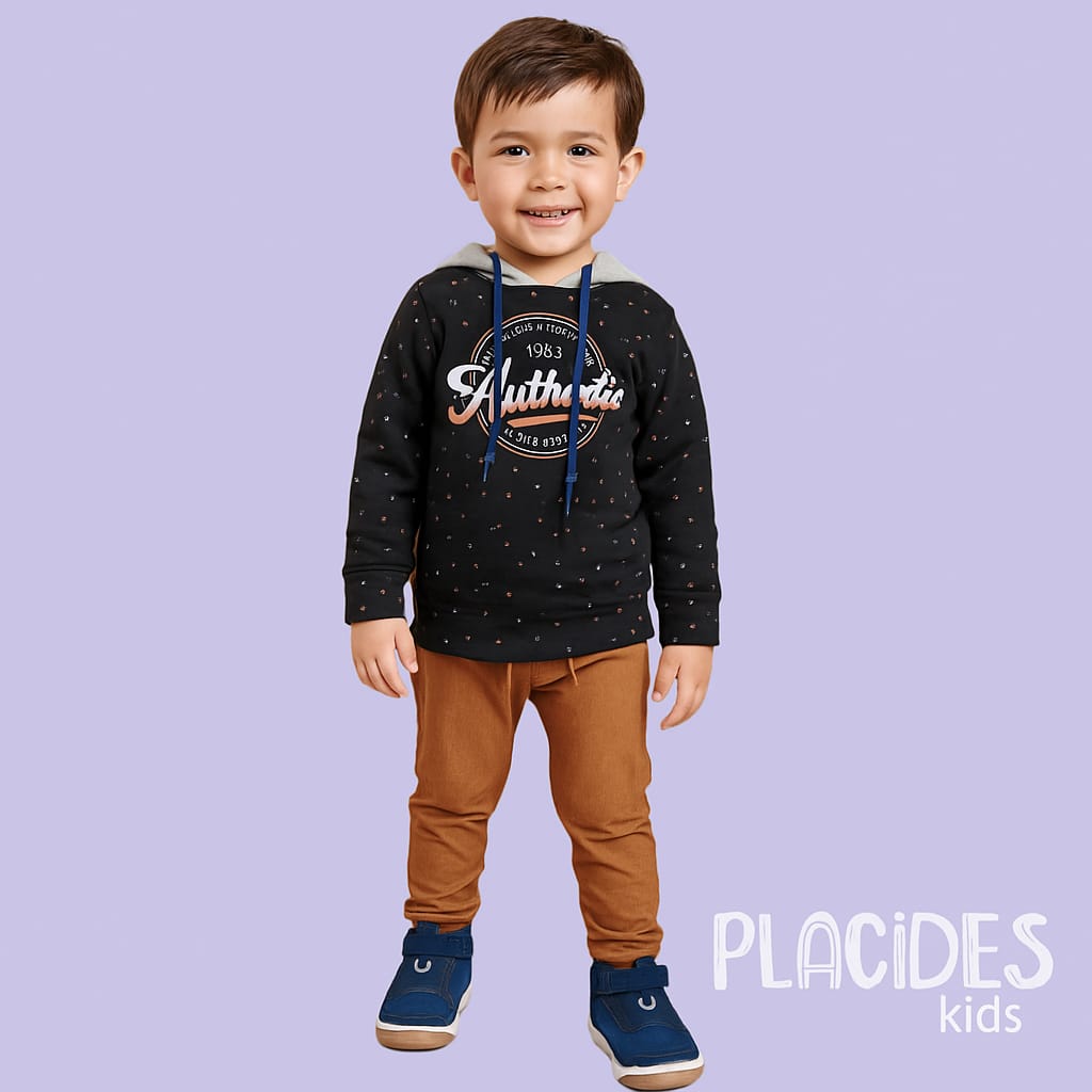 CONJUNTO INFANTIL LUC.BOO INVERNO AUTHENTIC CARAMELO