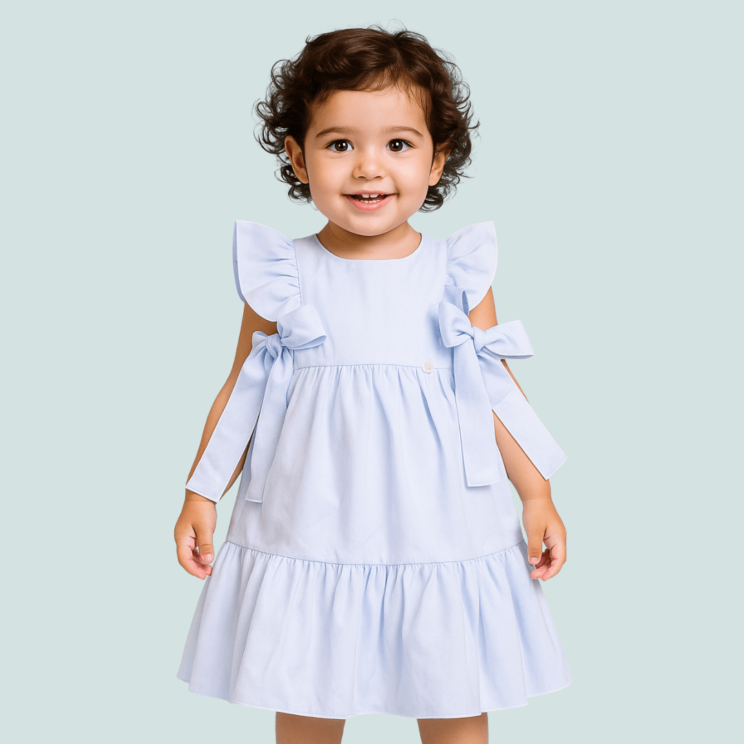 VESTIDO INFANTIL ALFAIATARIA LUXO ISABELLA LISO BRANCO