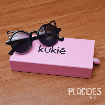 OCULOS DE SOL INFANTIL KUKIE GATINHA COM PROTEÇÃO UV E ESTOJO