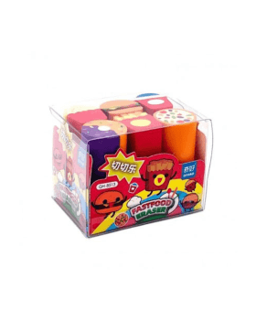 KIT COM 6 BORRACHAS INFANTIS DIVERTIDAS FAST FOOD PAPELARIA FOFA