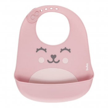 BABADOR DE SILICONE INFANTIL COM PEGA MIGALHAS BUBA