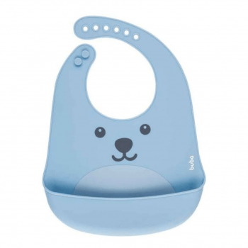 BABADOR DE SILICONE INFANTIL COM PEGA MIGALHAS BUBA