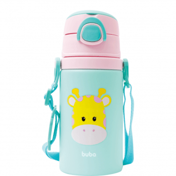 GARRAFINHA DE ALUMINIO INFANTIL ANIMAL FUN BUBA 450ML