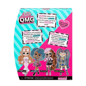 BONECA INFANTIL LOL SURPRISE! O.M.G. JAMS COM ACESSÓRIOS