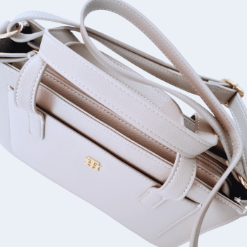 BOLSA COM ALÇA DE OMBRO E MÃO CINZA CLARO XW05268 TOMMY HILFIGER