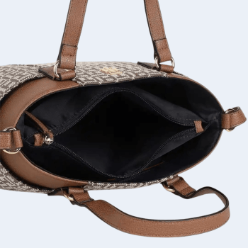 BOLSA COM ALÇA DE OMBRO E MÃO MARROM LOGO 69J8908 TOMMY HILFIGER