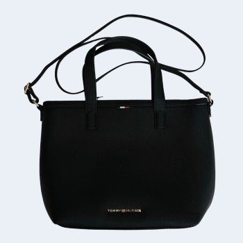 BOLSA COM ALÇA DE OMBRO E MÃO PRETA TOMMY HILFIGER