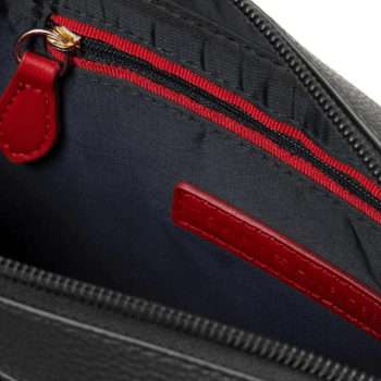 BOLSA COM ALÇA DE OMBRO E MÃO PRETA TOMMY HILFIGER
