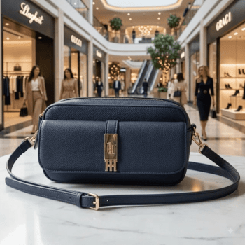 BOLSA CROSSBODY TRANSVERSAL AZUL MARINHO LISA XW08457 TOMMY HILFIGER