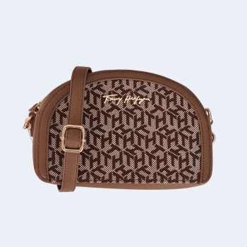 BOLSA CROSSBODY TRANSVERSAL CARAMELO LOGO 69JA366 TOMMY HILFIGER