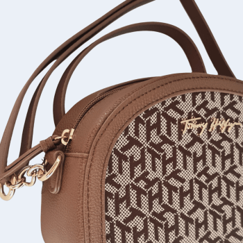 BOLSA CROSSBODY TRANSVERSAL CARAMELO LOGO 69JA366 TOMMY HILFIGER