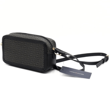 BOLSA CROSSBODY TRANSVERSAL PRETA LOGO XW09089 TOMMY HILFIGER