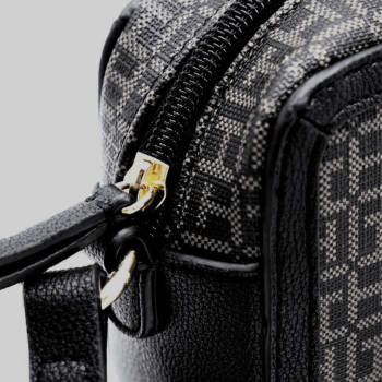 BOLSA CROSSBODY TRANSVERSAL PRETA LOGO XW09089 TOMMY HILFIGER