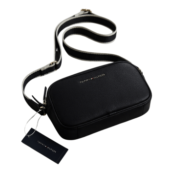 BOLSA CROSSBODY TRANSVERSAL PRETA XW05246 TOMMY HILFIGER
