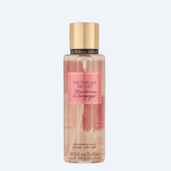 KIT PERFUME BODY MIST 250ML E HIDRATANTE CORPORAL 236G VICTORIA’S SECRET STRAWBERRIES & CHAMPAGNE 