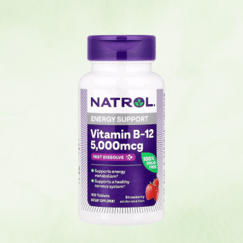 SUPLEMENTO B12 5000MCG NATROL COM 100 COMPRIMIDOS SUBLINGUAIS