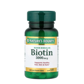 SUPLEMENTO BIOTIN 5000MCG NATURE'S BOUNTY COM 60 COMPRIMIDOS SUPLEMENTO BIOTIN 5000MCG NATURE'S BOUNTY COM 60 COMPRIMIDOS