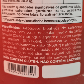 SUPLEMENTO COLÁGENO GUMMY VERISOL FRUTAS VERMELHAS 90 GOMAS MASTIGÁVEIS