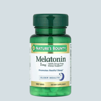 SUPLEMENTO MELATONINA 1MG NATURE'S BOUNTY COM 180 COMPRIMIDOS 