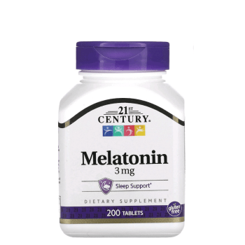 SUPLEMENTO MELATONINA 3MG 21ST CENTURY COM 200 COMPRIMIDOS 