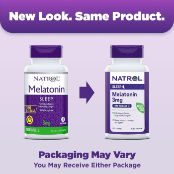 SUPLEMENTO MELATONINA 3MG NATROL COM 100 COMPRIMIDOS 
