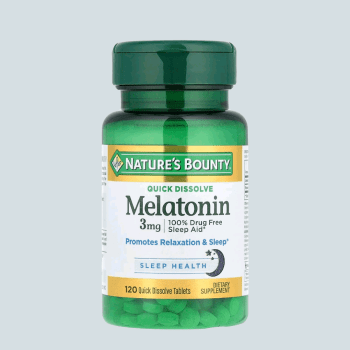 SUPLEMENTO MELATONINA 3MG NATURE'S BOUNTY COM 120 COMPRIMIDOS 
